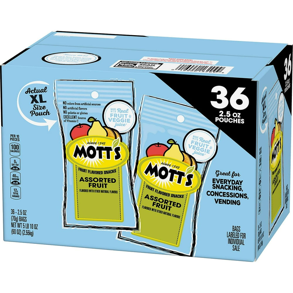 Mott's Assorted Fruit Snacks (2.5oz., 36pk) - Walmart.com - Walmart.com