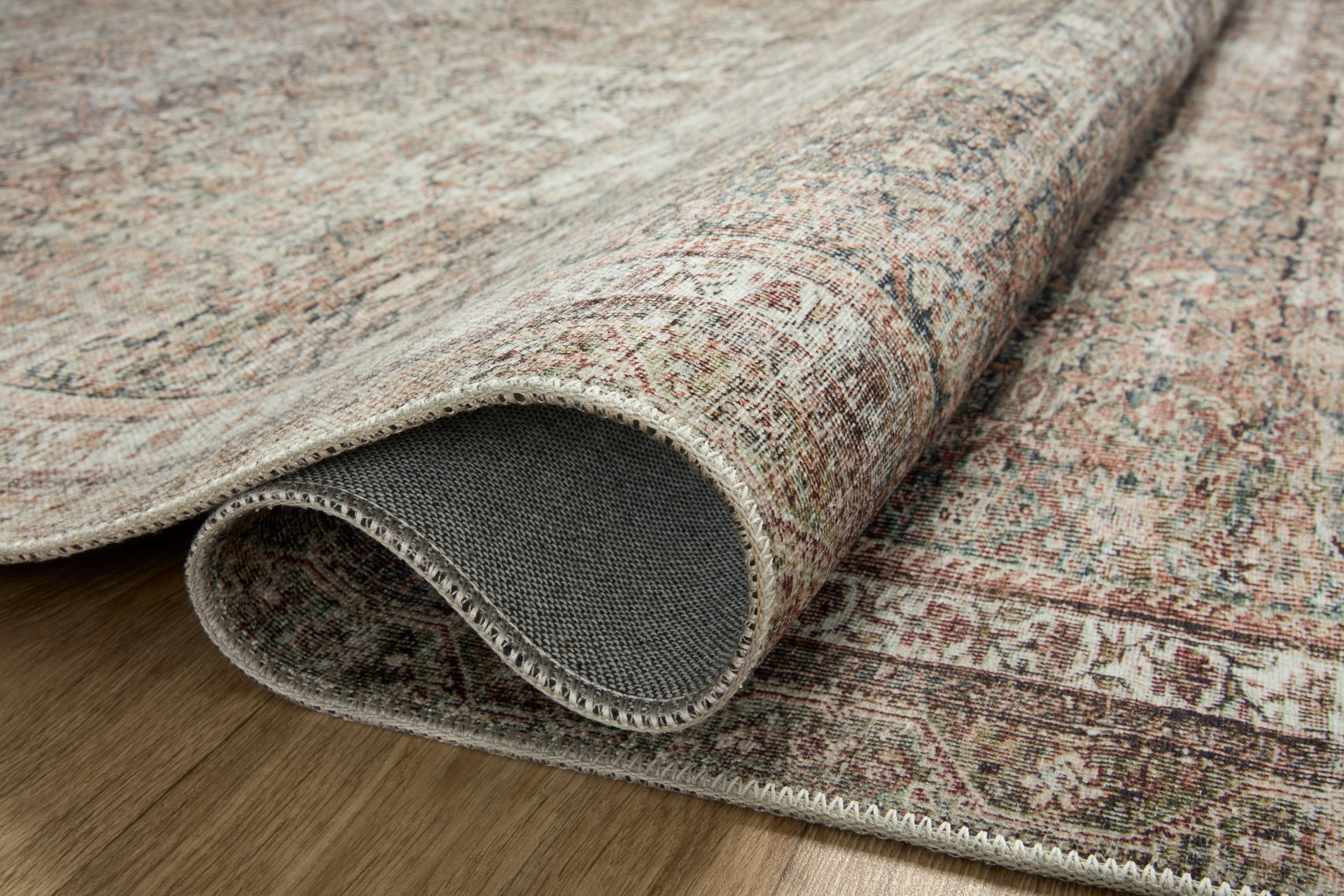 Chris Loves Julia x Loloi Jules Ink / Terracotta 2'-3" x 3'-9" Accent Rug