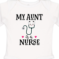 thumbnail image 4 of Inktastic My Aunt is a Nurse Girls Long Sleeve Baby Bodysuit, 4 of 5