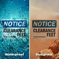 thumbnail image 6 of (2 Pack) Custom Clearance -Ft OSHA Notice Sign 18 Inch X 12 Inch Indoor / Outdoor Rust-Free Aluminum Metal Signs for Workplace, Workshop, and Construction Site, Made in the USA, 6 of 8