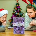 thumbnail image 2 of HUANBAI Clear Glitter Hanging Shatterproof Baubles For Home, 2 of 5