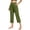 Green, variant on Women's Cotton Linen Pants Petite Summer Lightweight High Waist Straight Leg Breathable Relaxed Fit Daily Casual Trousers