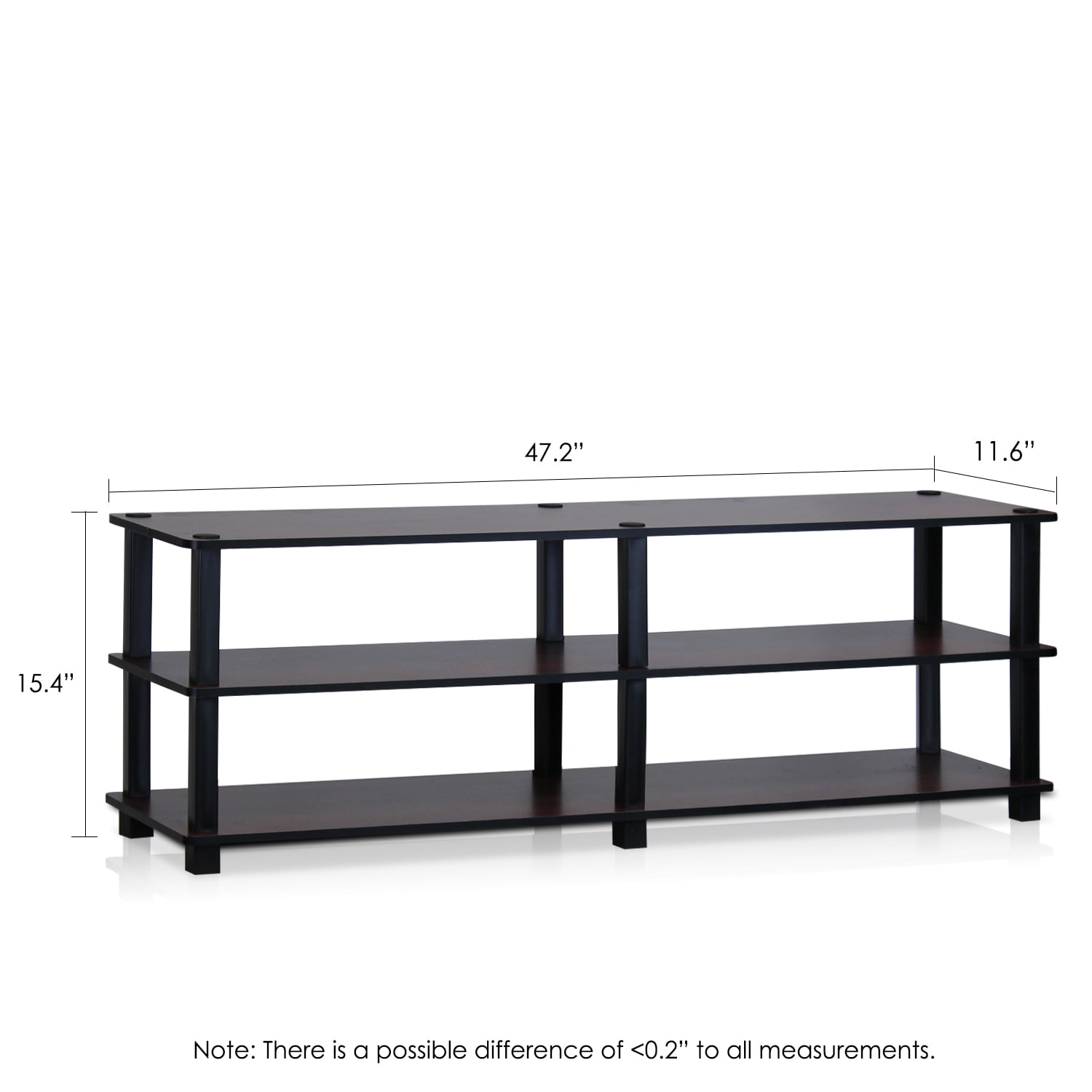 Furinno Turn S No Tools 3 Tier Entertainment Tv Stand Multiple Colors