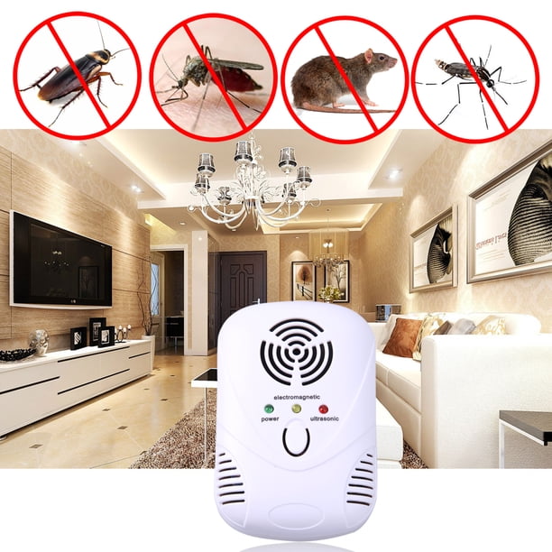 Repelente de mosquitos trampa para cucarachas y ratones ultrasónicos electrónicos de 6W