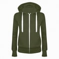 thumbnail image 4 of Towmus Womens Ultimate Heavyweight Hoodies Sweatshirts Oversized Zip Up Hoodie Casual Solid Color Outerwear S-3XL, 4 of 4