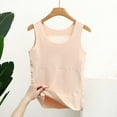 thumbnail image 5 of LYXSSBYX Tank Tops for Women Women's Seamless Suspender With Added Velvet and Thick Back Protection Bottom Coat Tank Tops Round Neck Tank Tops, 5 of 5