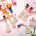 thumbnail image 4 of 6 Pieces Felt Ball Car Diffuser Essential Oil Tassel Hanging Bead Aromatherapy Colorful Charm Vent Clips Air Freshener for Decor(Regular Color), 4 of 5
