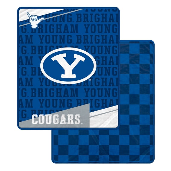 Pegasus BYU Cougars 60" x 70" Diagonal Ghost Checkered Double-Sided Blanket