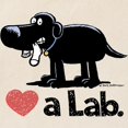 thumbnail image 2 of CafePress - Love A Lab (Black) Tote Bag - Unisex Canvas Tote Bag, Beige, 1-Piece, 2 of 6