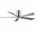 thumbnail image 4 of Irene-5H five-blade flush mount paddle fan in Brushed Nickel finish with 52” solid barn wood tone blades.&nbsp;, 4 of 7