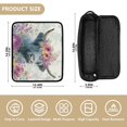 thumbnail image 4 of Hair Tool Organizer Bag with Heat Resistant Mat Removable Travel Storage Case for Hot Air Brushes Curling Irons Highland Cow with Wildflowers, 4 of 8