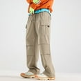 thumbnail image 3 of Men Cargo Pants Baggy Pants Loose Fit Joggers with Pocket Casual Mens Pants, 3 of 3