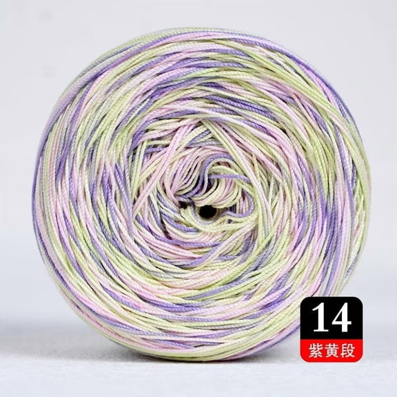 XmhyTop-A 50g Multicolor Crochet Thread Premium Cotton Thread for Detailed Handwork, Versatile Threadart Crochet Supplies,M14
