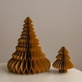 thumbnail image 4 of Dserfhy 2Pcs Paper Christmas Tree Decoration 3D Honeycomb Trees Table Centerpiece Holiday Home Decor for Parties Supplies, 4 of 8