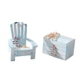 thumbnail image 4 of 2 piezas de decoración de playa con temática náutica, mini silla y cofre, adorno de mesa hecho a mano para Navegar, 4 of 9