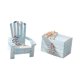thumbnail image 4 of 2x Mini silla y cofre de temática náutica de playa Escultura de jardín mediterránea en miniatura Navegar, 4 of 9