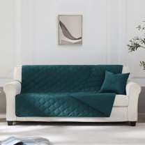 allisandro Waterproof and Reversible Furniture Protector Couch Cover Couch Protector for Dogs, Dark Green, 82 x 51 Inches