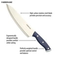 thumbnail image 5 of Farberware EdgeKeeper 14-Piece Stainless Steel Triple Riveted Slim Knife Set, Block Built-in Sharpener Navy, 5 of 14