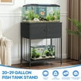 thumbnail image 3 of Naipo 20-29 Gallon Fish Tank Stand with Cabinet, 29.5inch Heavy Duty Aquarium Stand, Turtle Tank, Reptile Terrarium, 500lbs Capacity, Adjustable Table Feet, Black, 3 of 10