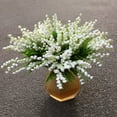 thumbnail image 3 of Verdant Touch Flores de campana blancas sintéticas, 12 unidades, lirio artificial del valle, flores falsas de alta simulación para decoración del hogar y boda, 3 of 7