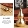 thumbnail image 3 of Raindrops 1Pc Retro Style Copper Gourd Ornament Decorative Brassware for Tabletop Display, 3 of 8