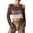 Coffee, variant on Womens Swim Coverup Pullover Green Crochet Cropped Top Beach Vacation Outfits for Women