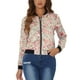 thumbnail image 1 of CHAQUETA BOMBER PARA MUJER INSPIRE CHIC, AJUSTADA, LIGERA, CON CREMALLERA, TALLA XS, BEIGE, 1 of 6