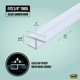 thumbnail image 3 of M-D Building Products 05535 72" Rigid 180 Degree Shower Door Seal, 3 of 6