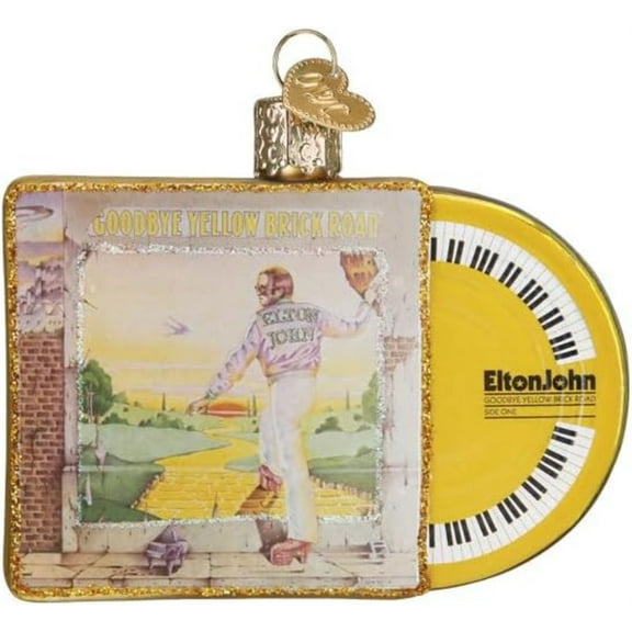 Old World Christmas Goodbye Yellow Brick Road Album Cover, Hanging Ornament, Christmas Home Décor