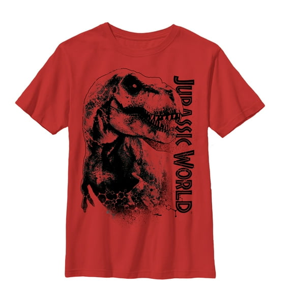 Boy's Jurassic World T. Rex Carnivore Graphic Tee Red Small