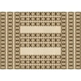 thumbnail image 1 of Ahgly Company Machine Washable Indoor Rectangle Transitional Red Brown Area Rugs, 8' x 12', 1 of 7