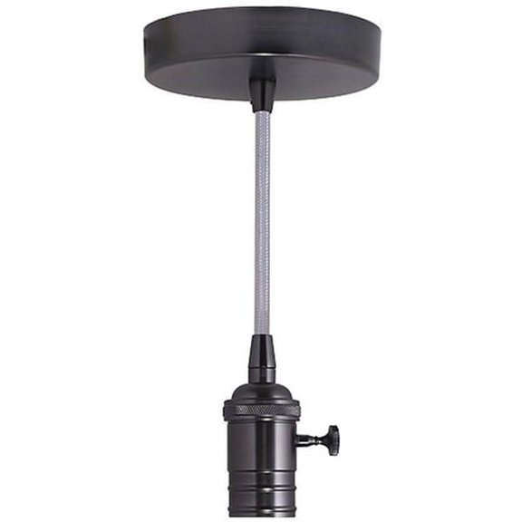 Bulbrite 1-Light Gunmetal Vintage Pendant Socket and Canopy