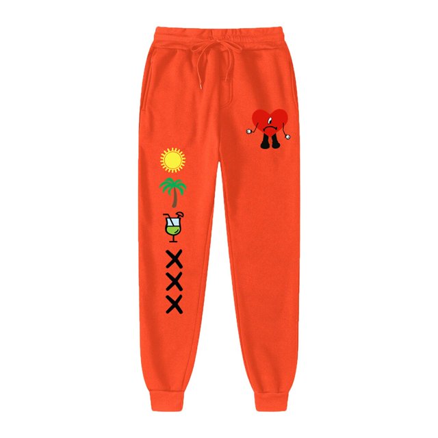 Bad Bunny-pantalones de chándal para Hombre, ropa de calle para correr, gimnasio, novedad de 2022