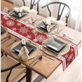 thumbnail image 3 of Christmas Red Snowflakes Table Runner 72 Inches Long Christmas Winter Holiday Farmhouse Kitchen Dining Table Runner Decoration for Indoor Outdoor Home Party Decor, 3 of 7