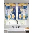 thumbnail image 2 of Spring Dragonfly Sheer Curtains 45 Inch Long 2 Panels, Pastoral Dandelion Flower Light Filtering Rod Pocket Semi Sheer Curtains, Sheer Voile Drapes for Living Room Bedroom, 52"x45", 2 of 5