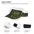 thumbnail image 2 of Kdxio Mask Tropical Flower Print Sun Visor Hat Golf Visor Adjustable Velcro Outdoor Sports Cap for Men Women, 2 of 6