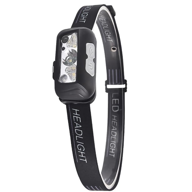 Linterna frontal LED impermeable con luz XPE COB, linterna frontal inteligente con detección de ondas