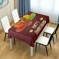 thumbnail image 7 of 54"x72" Thanksgiving Turkey Tablecloth, Waterproof Washable Polyester Square Table Cover, Durable Tablecloth for Kitchen Dining Table Party Decor, 7 of 7