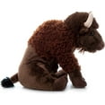 thumbnail image 5 of The Petting Zoo Bison Stuffed Animal, Gifts for Kids, Wild Onez Zoo Animals, Sitting Bison Plush Toy 12 inches, 5 of 7
