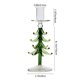 thumbnail image 3 of Portavelas de cristal para decoración de coronas de árbol de Navidad | Soporte para velas transparente para decoración navideña del hogar | Adorno para chimenea de mesa de cena romántica, 3 of 7