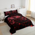 thumbnail image 4 of Erosebridal Futuristic Geometry Bedding Full Comforter Set, Modern Gamepad Down Comforter, Teens, Reversible 3-Piece, 4 of 8