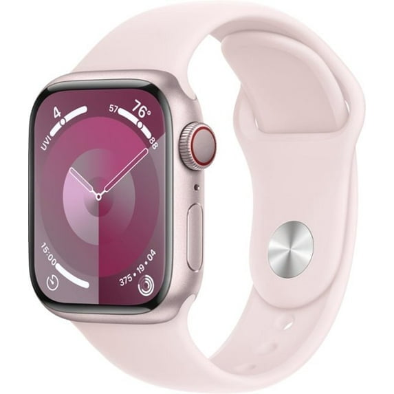 Pre-Owned Apple Watch Series 9 41mm GPS + Cellular Aluminum Pink + Light Pink Sport Band 64GB