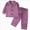 A56-Purple, variant on Girls Silky Satin Long Sleeve Pajama Set,Button-Up Sleepwear with Collar 2-3 Years