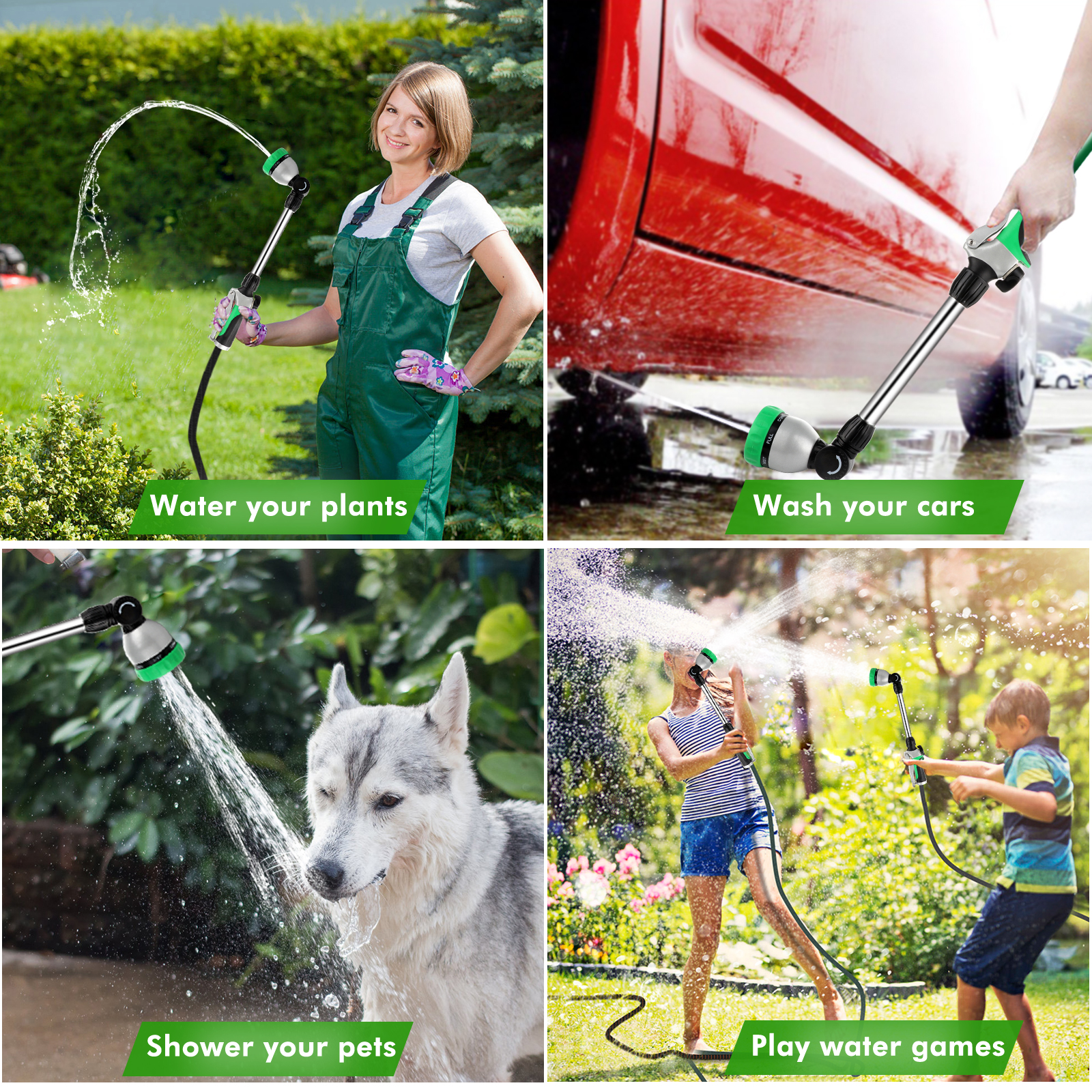 Restmo Metal Watering Wand 16-Inch with 7 Spray Patterns photo 3