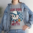 thumbnail image 4 of Retro Calm Your Mitts Baseball Shirt Women's Vintage Unisex Graphic Tee Sport Grey Medium, 4 of 5