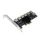thumbnail image 4 of 1 Riser EUX1070 PCI-E 1x a 7 para BTC Mining PCI Express USB3.0 Multiplicador Hugtrwg Para estrenar, 4 of 5