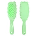 thumbnail image 4 of Unique Bargains 1 Pc Wave Edge Hair Shampoo Brush for Head Massage 8.86"x2.83"x1.3" Green, 4 of 6