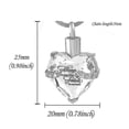thumbnail image 2 of Always On My Mind Forever In My Heart Cremation Urn Necklace For Ashes Urn Jewelry Memorial Pendant, No Necklace, 2 of 3