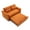 Orange, variant on Modern 2 Seats Velvet Pull Out Sofa Bed Loveseat, Convertible Sleeper Couch Love Seat With USB Ports and Storage Pocket For Living Room Bedroom Apartment