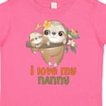 thumbnail image 4 of Inktastic Cute Sloth I Love My Nanny Boys or Girls Toddler T-Shirt, 4 of 5